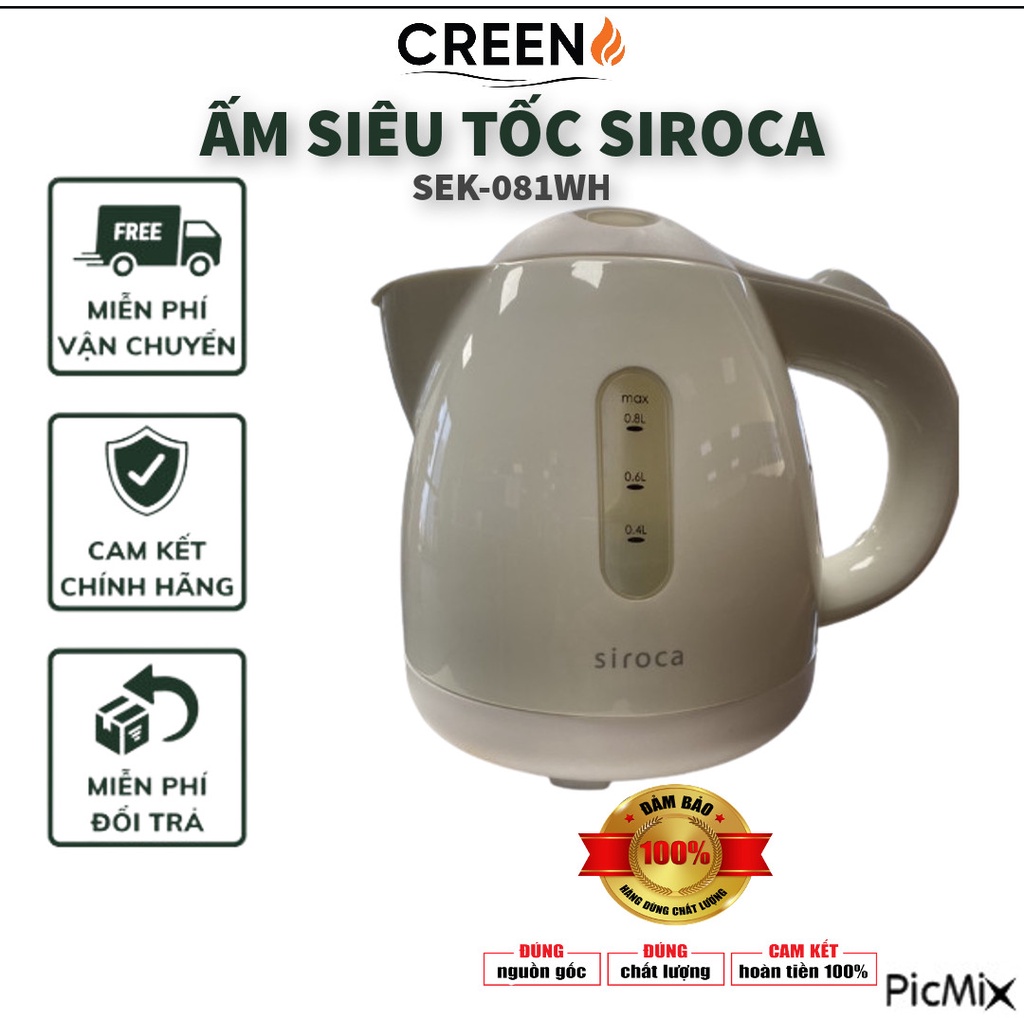 Ấm siêu tốc Siroca SEK-081WH