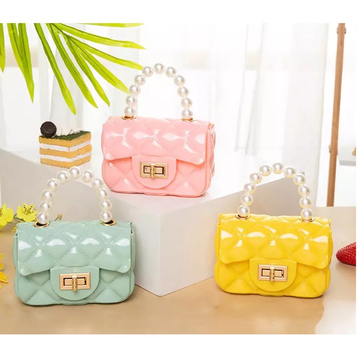 Túi Nhựa MiNi Quai Ngọc Siêu Xinh ( Hàng Có Sẵn )