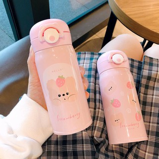 Bình Giữ Nhiệt Gấu Hồng