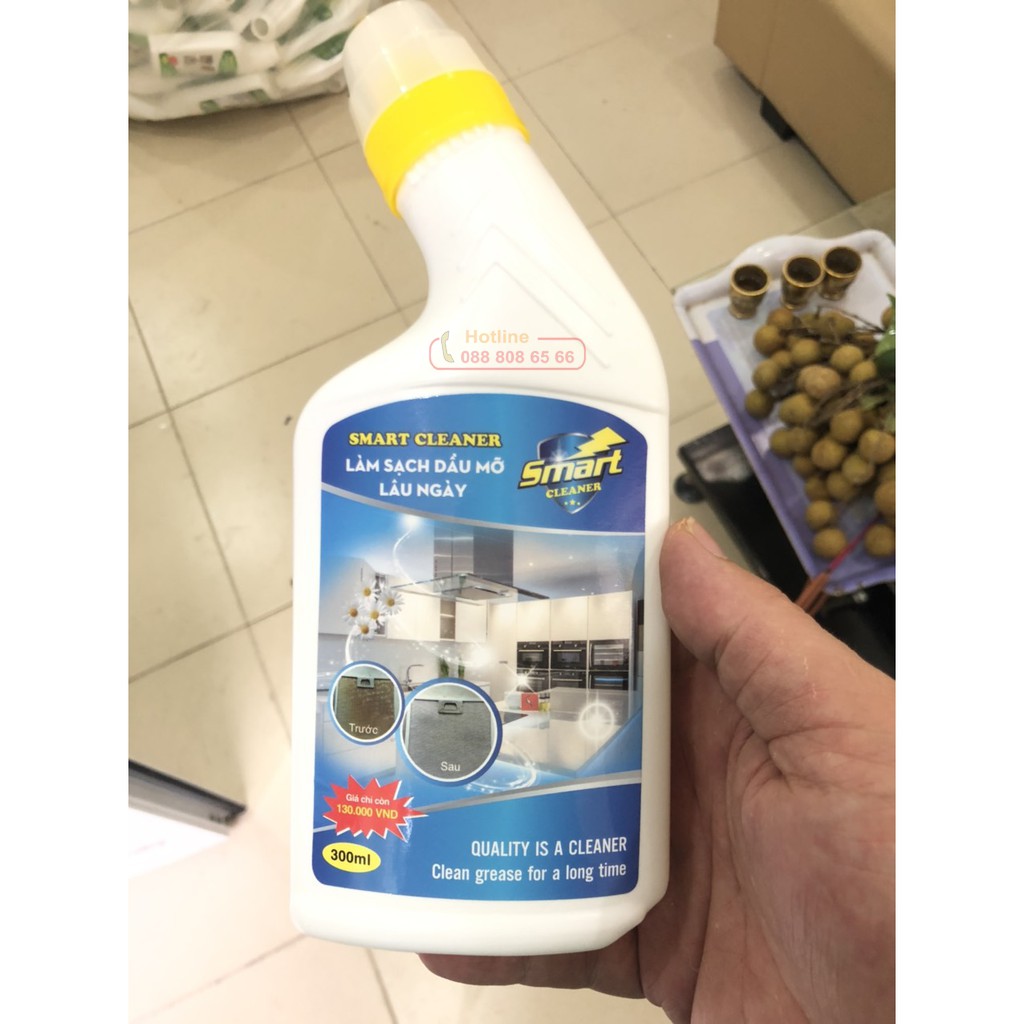 Combo 15 chai Smart Cleaner 500ml, tẩy rửa dầu mỡ, cháy két lâu ngày - Smart Cleaner 500ml