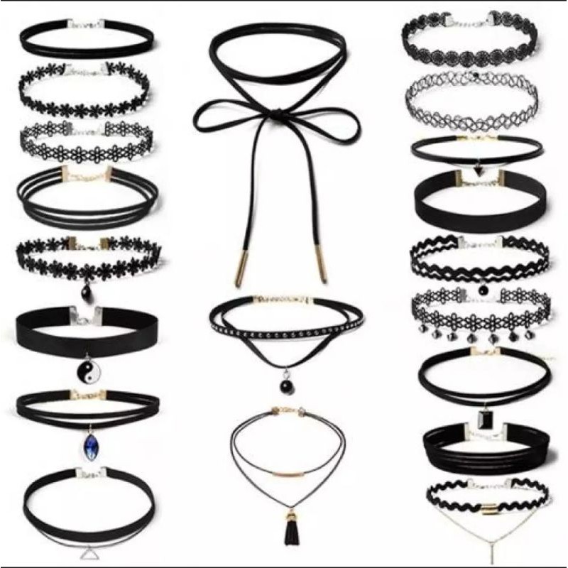 Set 12 vòng chocker đeo cổ siêu xinh đẹp