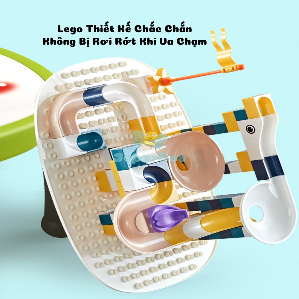 Đồ Chơi Bàn LeGo đa năng  Hình Gấu Đáng Yêu SuperBee, Lắp Ráp, Xếp Hình Lắp Ráp Cho Bé