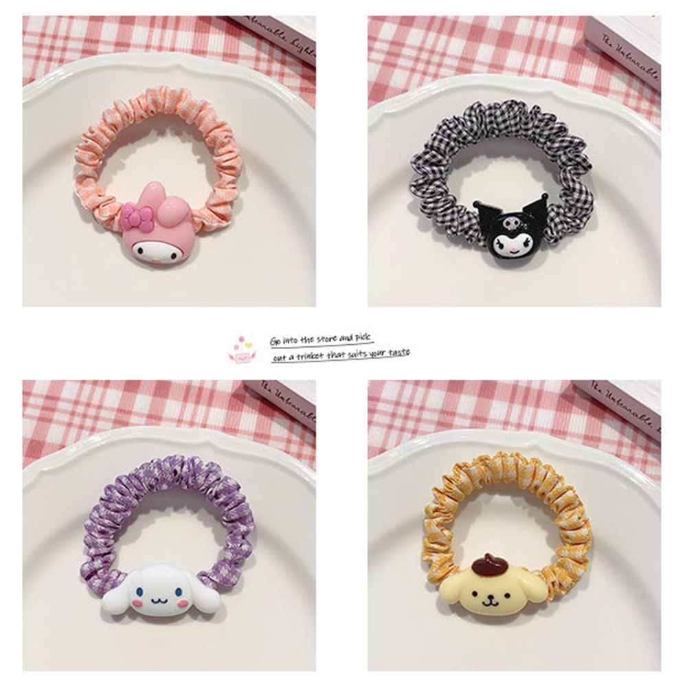 Dây buộc tóc co giãn tốt trang trí họa tiết động vật đáng yêu