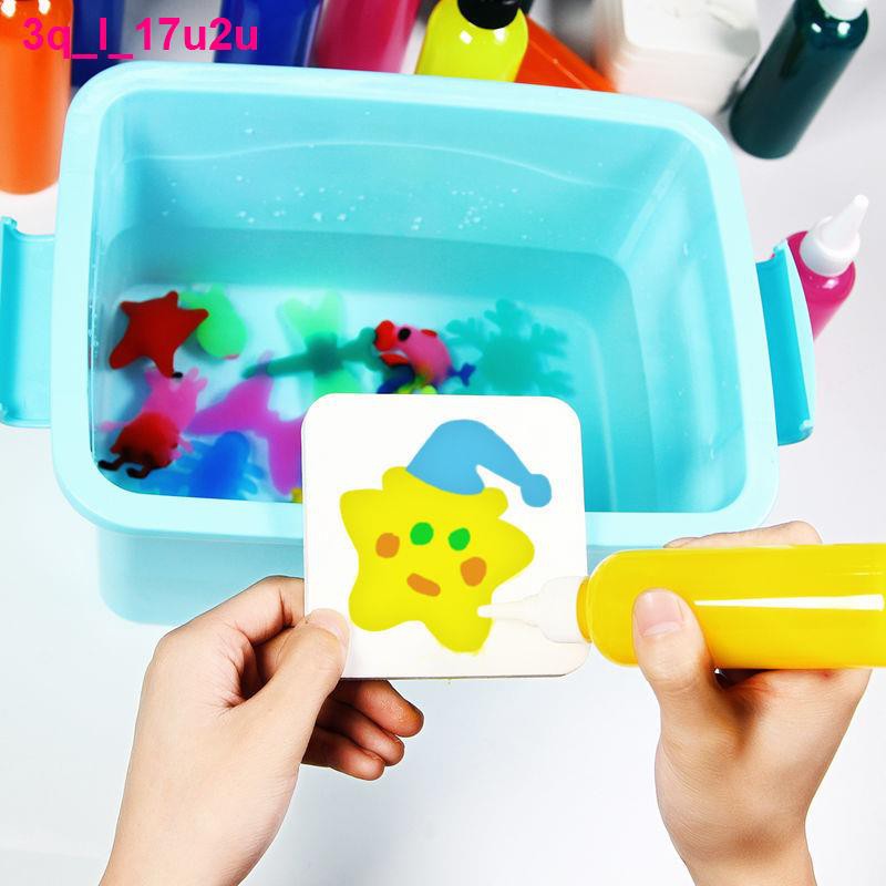 đồ sơ sinhPhù thủy thần kỳ đồ chơi trẻ em tự làm quầy hàng handmade, Xếp hình Douyin 3-6 tuổi nước không độc hại ch