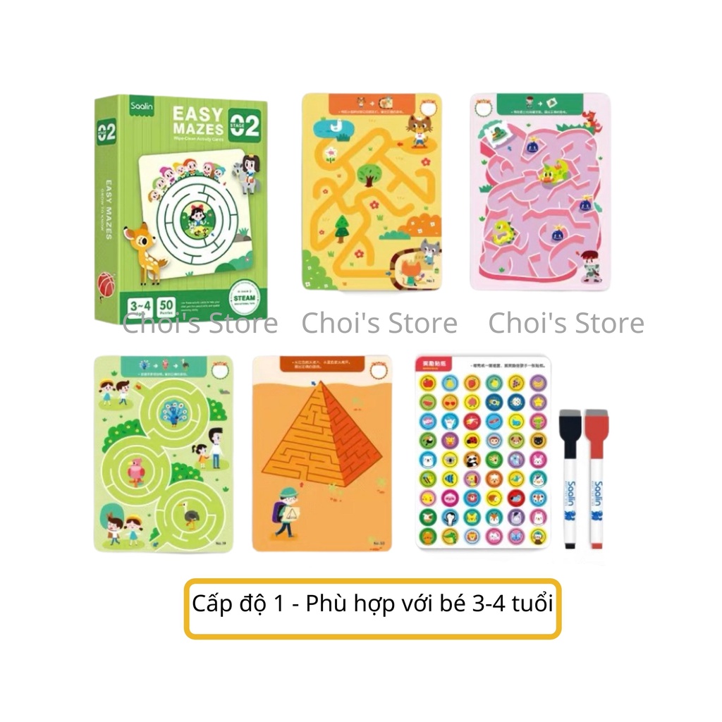 Trò chơi Tìm mê cung cho bé 2-5 tuổi hãng Saalin