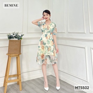 Đầm tay phồng tùng đuôi cá BEMINE MT5502