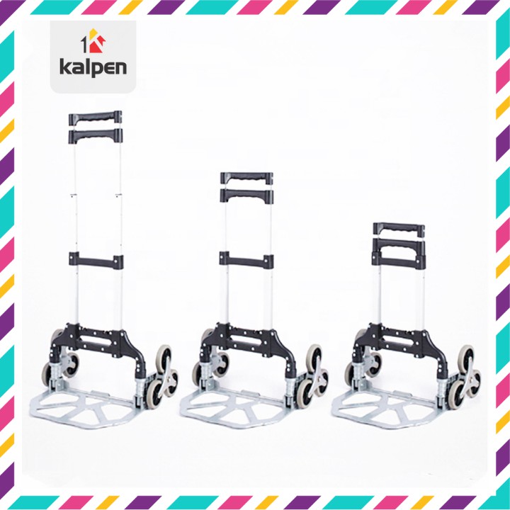 Xe kéo hàng 3 bánh leo cầu thang gấp gọn tiện lơi khi đi mua sắm hay di chuyền hàng hóa đồ vật rất thông minh Kalpen
