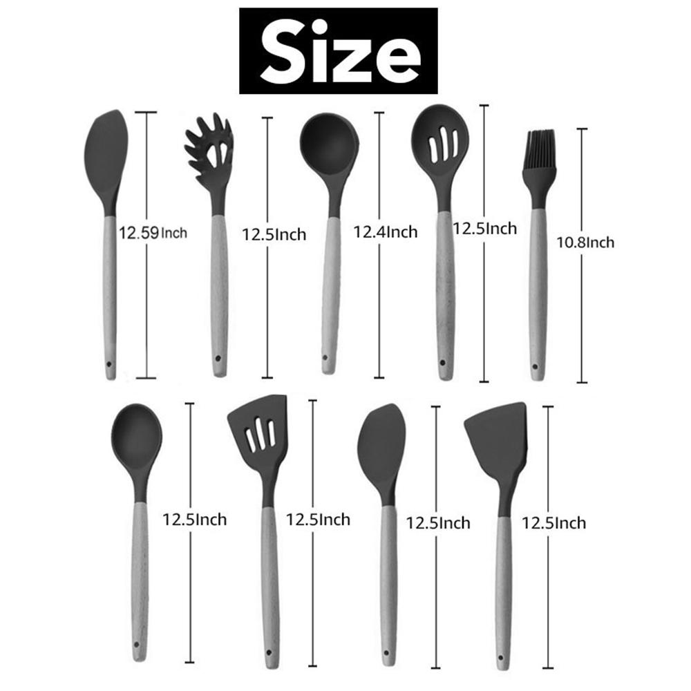 [COD] Bộ Dụng Cụ Nấu Ăn Bằng Silicone Chất Lượng Cao