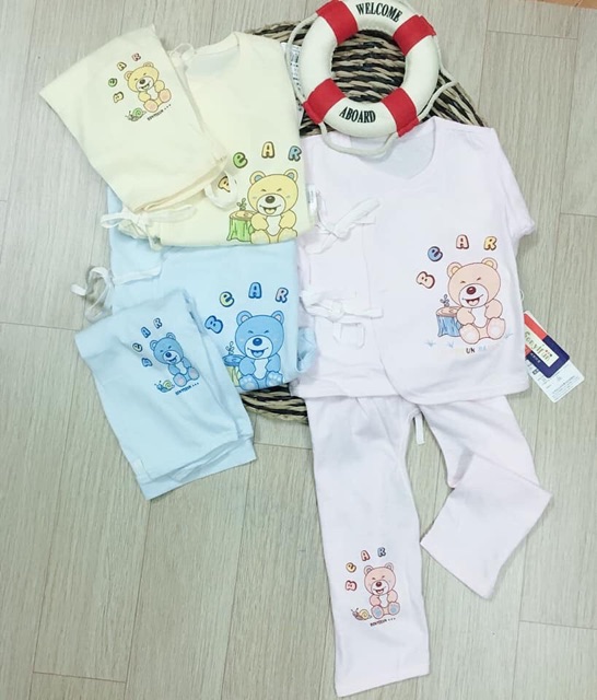 Combo 4 bộ sơ sinh quảng châu cho bé