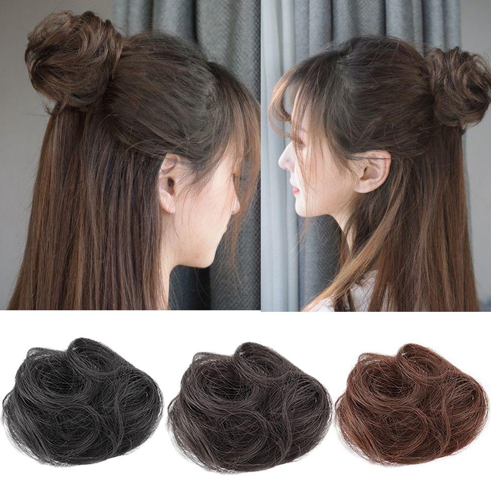 Búi Tóc Giả Bằng Sợi Tổng Hợp Co Giãn Thời Trang Dành Cho Nữ