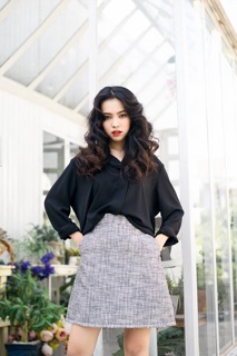 Áo sơ mi nữ công sở màu đen