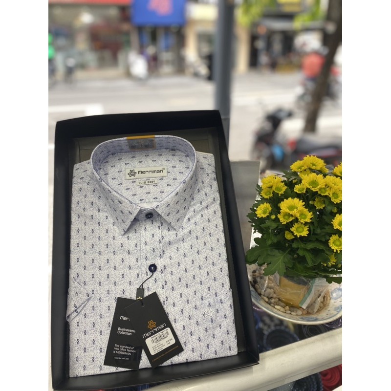 Sale áo ngắn tay merriman lai ngang