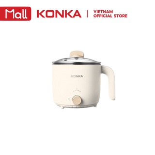 Nồi lẩu mini KONKA nấu cơm hấp trứng chống dính 1.5L