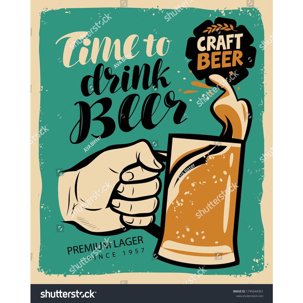 Tranh quán bia hơi - quán nhậu, beer 3D khổ lớn