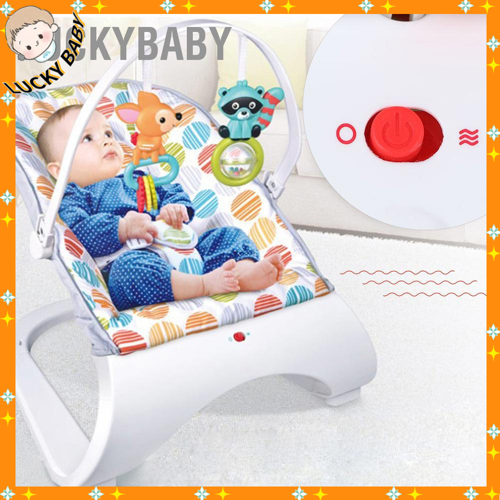 FREE SHIP !!! Ghế rung cao cấp cho bé trai, bé gái - Ghế điện cho trẻ sơ sinh thoải mái LUCKYBABY