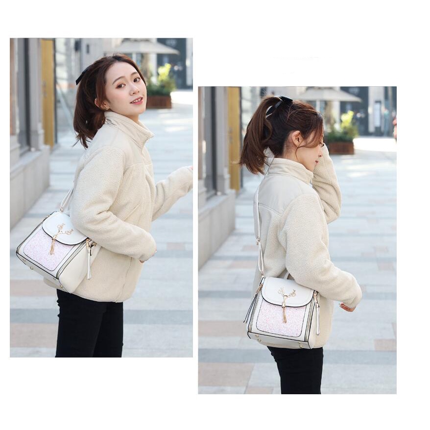 Ba lô CHUWANGLIN đính kim sa thời trang cho nữ