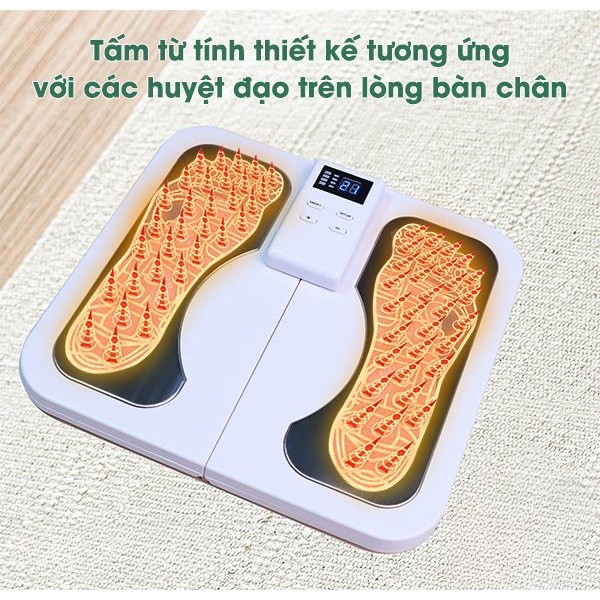 Máy massage bàn chân EMS ,máy massage xung điện trị liệu cho bàn chân,thư giãn giảm mêt mỏi,lưu thông máu