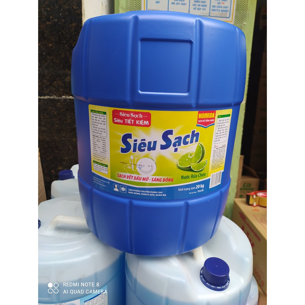 Nước rửa chén Lix Siêu Sạch hương chanh 20kg