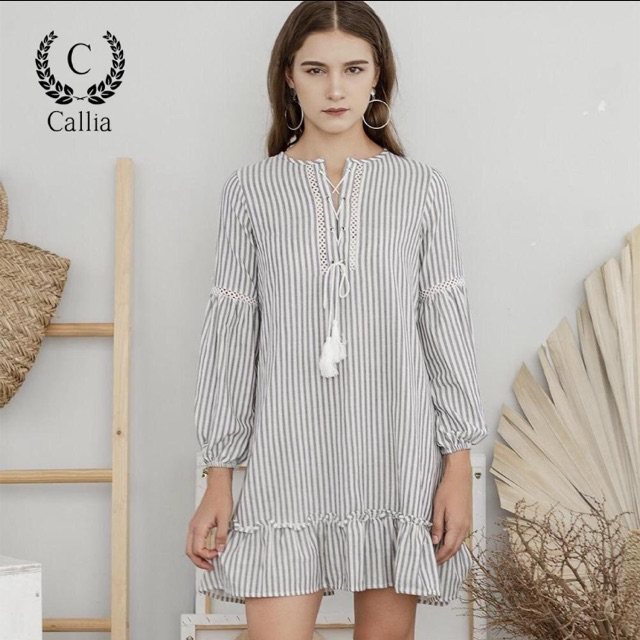 Đầm Boho linen Callia
