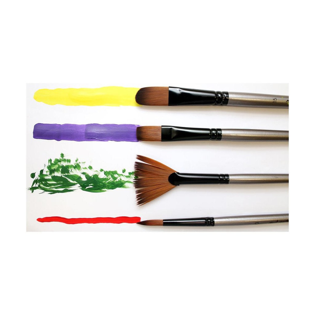 Bộ 4 Cọ Acrylic Mont Marte - Gallery Series Brush Set Acrylic 4pce - BMHS0013