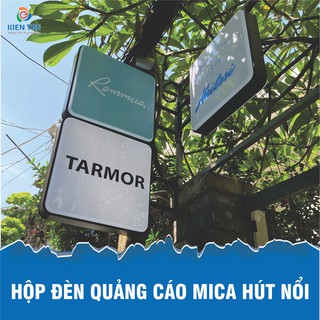Hộp đèn mica hút nổi - Vuông | Hộp đèn quảng cáo mica hút nổi siêu đẹp, chất lượng, giá rẻ