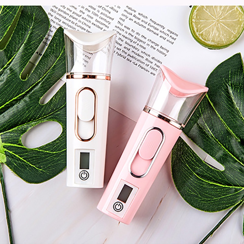 Máy xông mặt phun sương nano làm đẹp da M5 - Tích hợp 3 chức năng (pin xạc dự phòng, đo độ ẩm da, phun sương)