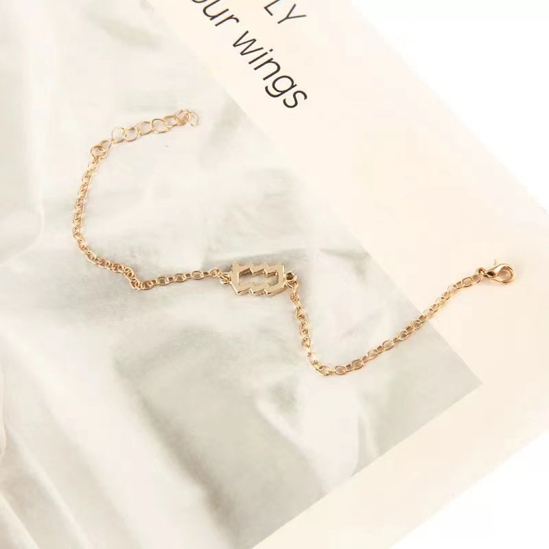 Vòng Đeo Tay 12 Cung Hoàng Đạo Xuyên Biên Giới Bán Chạy Vòng Tay Chuỗi Xích Bọ Cạp Cạp Cam Quý Giá leo libra Virus Virus Virus Virus aries gemini
