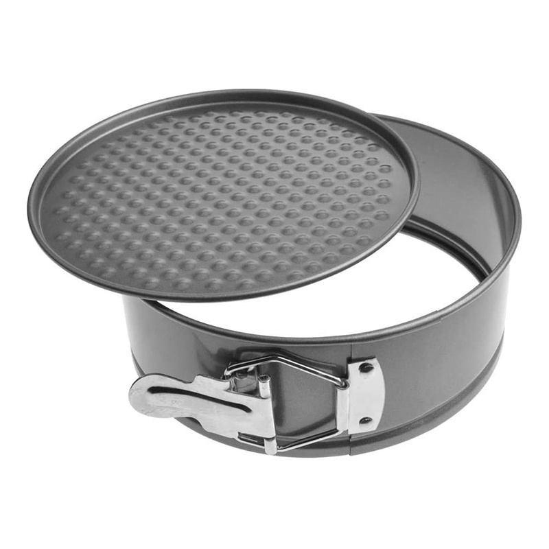 Khuôn Nướng Bánh Hình Tròn Bằng Carbon Chống Dính Có Thể Tháo Rời Tiện Dụng 24cm