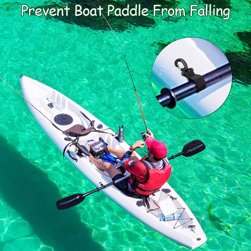 Set 6 Kẹp Cố Định Mái Chèo Thuyền Kayak Màu Đen Tiện Dụng