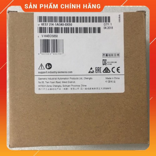 Bộ lập trình PLC S7-1200 CPU 1214C DC/DC/DC Siemens – 6ES7214-1AG40-0XB0