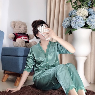 Bộ phi lụa cao cấp phối ren