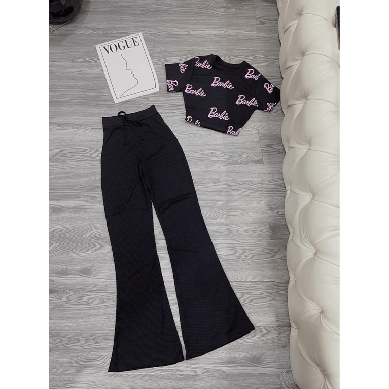 (Free Ship) SÉT BỘ ÁO ÔM QUẦN ỐNG LOE SANG CHẢNH CỰC HOT MM HHp Fashion