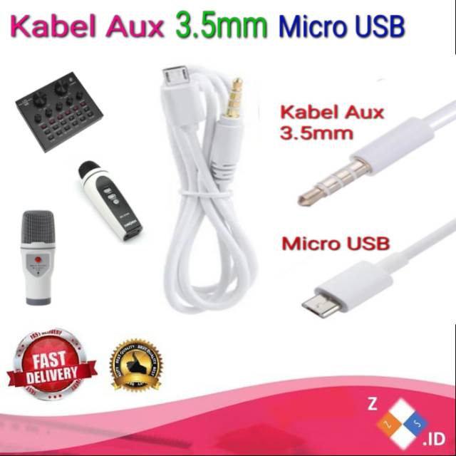 Dây Cáp Âm Thanh V8 Ktv Ws858 Ws1816 Q9 Q7 Micro Usb Male Sang Aux