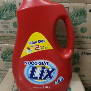 Nước giặt Lix đậm đặc 3.8kg