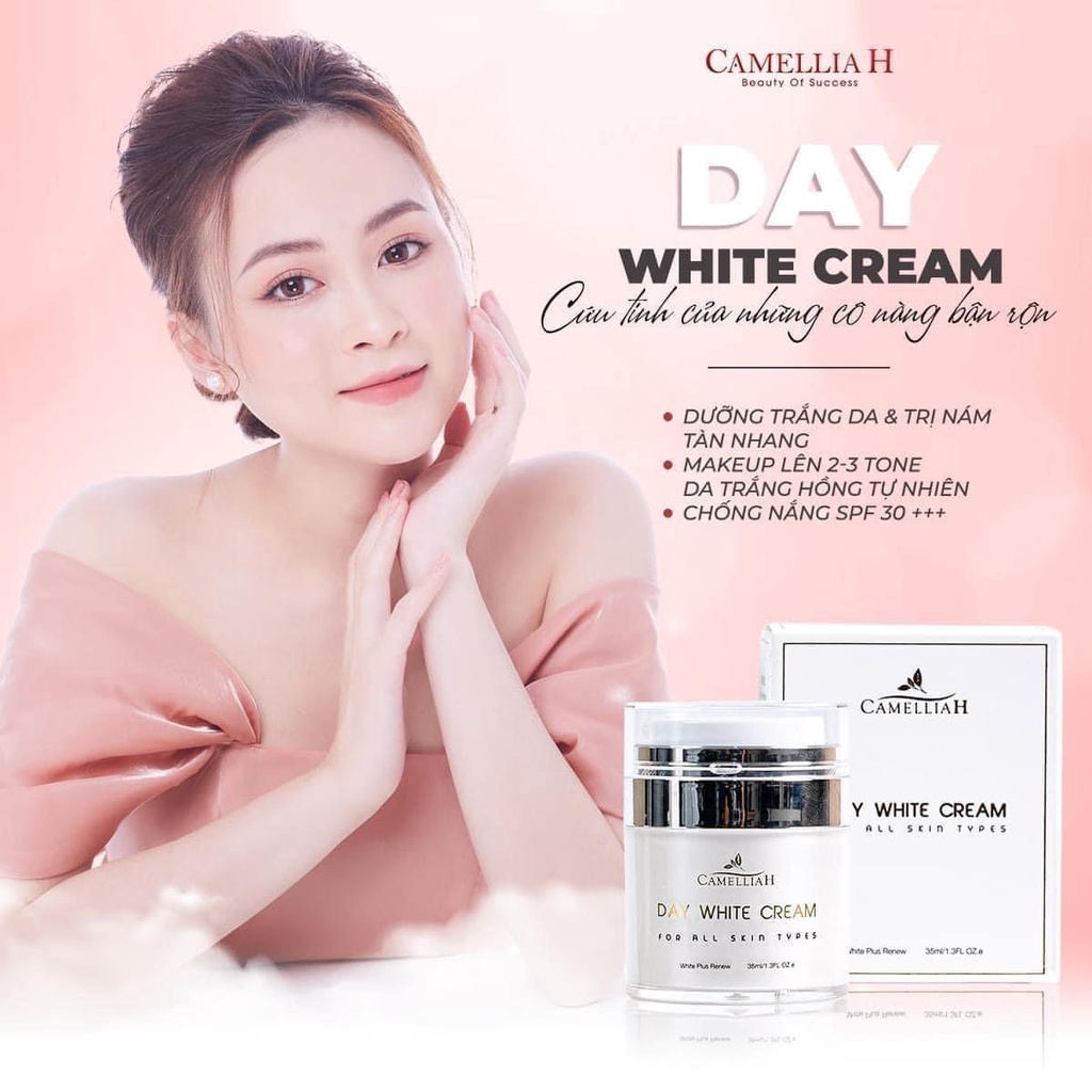 Kem Dưỡng Trắng Da Ngày & Đêm - Night And Day White Cream chính hãng CamelliaH