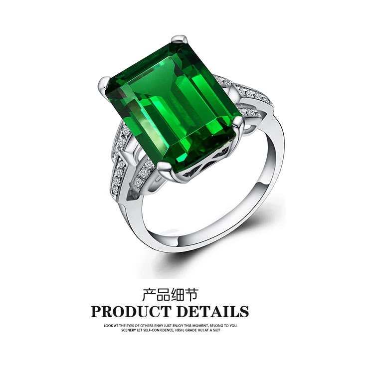 Nhẫn Mạ Bạc 925 Đính Đá Nhiều Màu Thời Trang