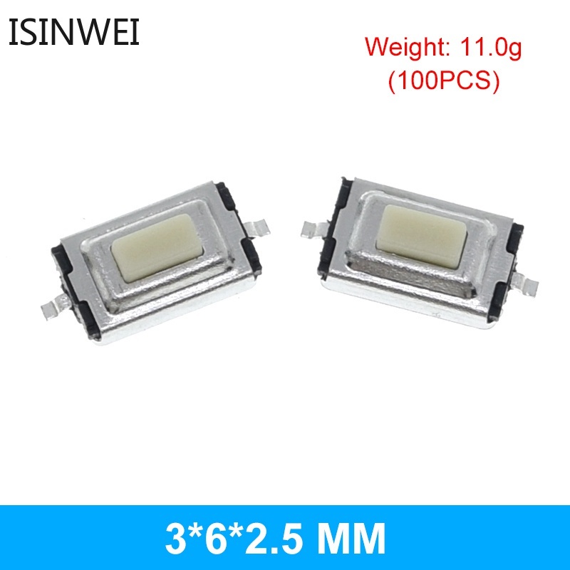 Set 100 Công Tắc Nhấn 3*6 3*4 4*4 SMD 2Pin 4Pin 3x4x2 3x6x4.3 3x6x2.5 3x6x5 4x4x1.5*2.5 Chất Lượng Cao