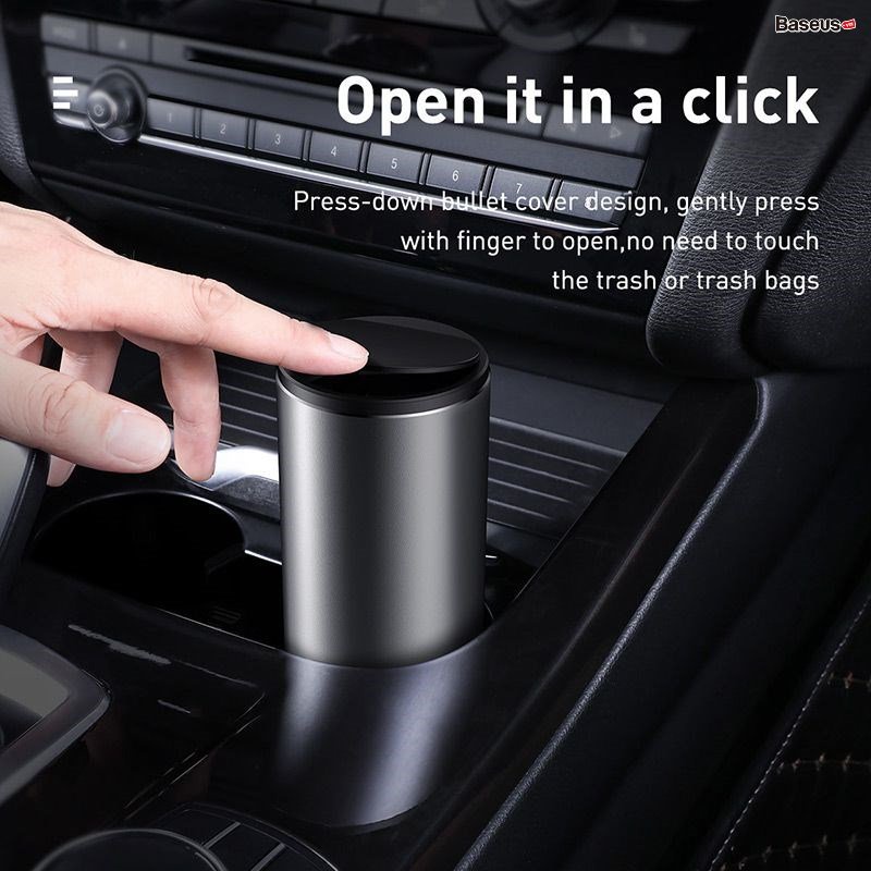 Thùng chứa rác Mini tiện dụng Baseus Gentleman Style dùng trên xe hơi hoặc bàn làm việc