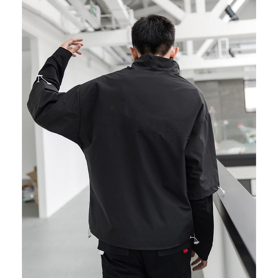 Áo Hoodies Chui Đầu Nam Nữ Tay Dài Giả Hai Lớp Phối Khóa Cổ ERDU Phong Cách Thời Trang Zenkonam MEN TOP 094