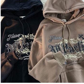 Áo hoodie ZHELIHANGFEI in chữ phong cách cổ điển thời trang