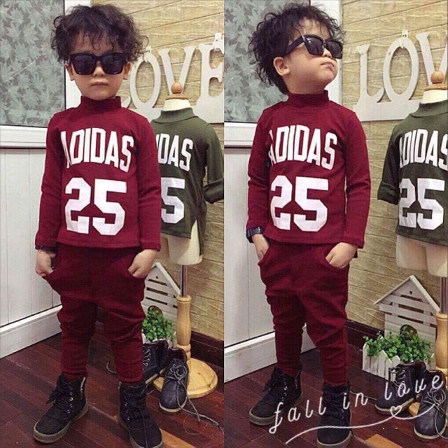 Combo 3 bộ cotton len cho bé