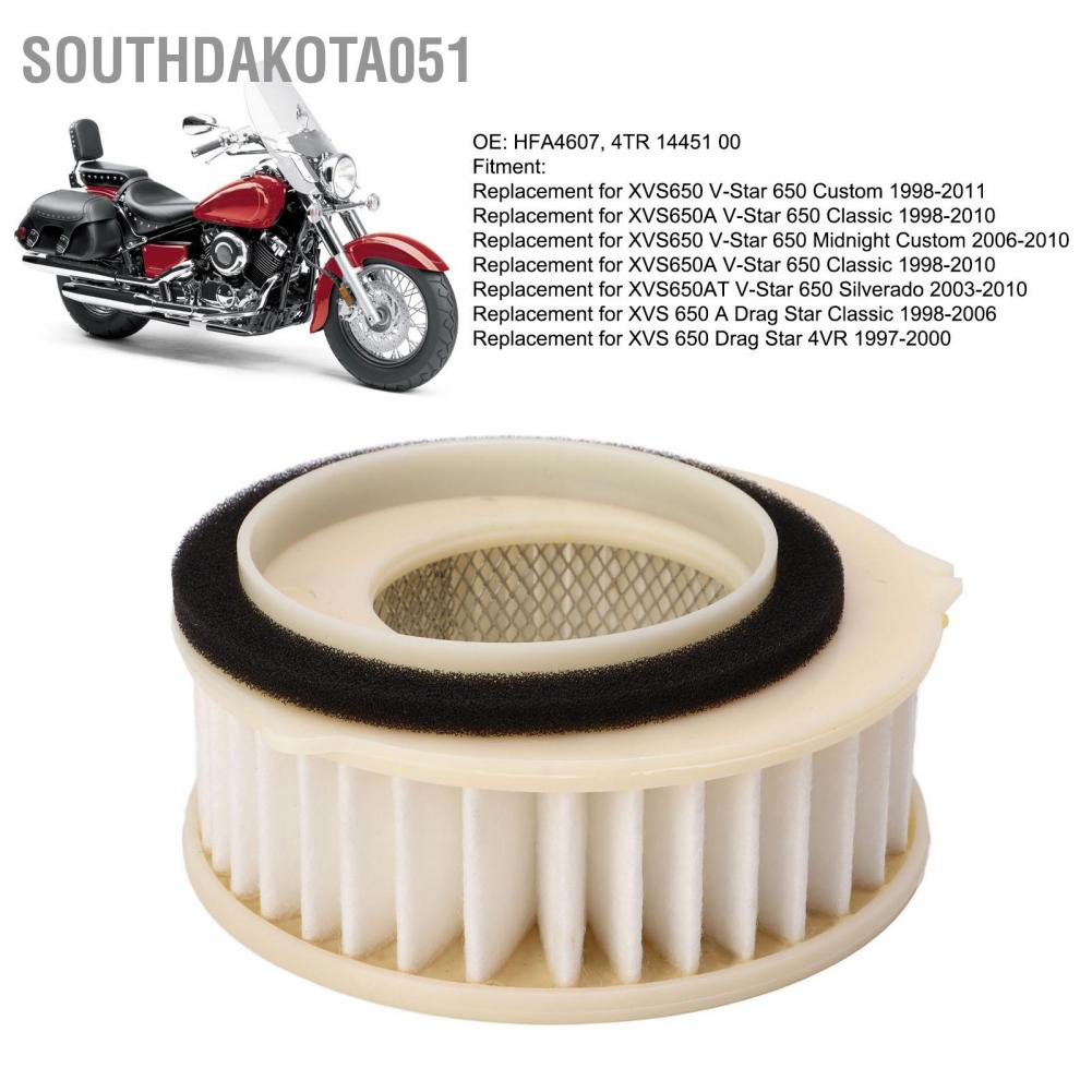 Southdakota051 Bộ lọc không khí HFA4607 Hiệu suất cao ổn định Thay thế cho XVS650 XVS650A XVS650AT