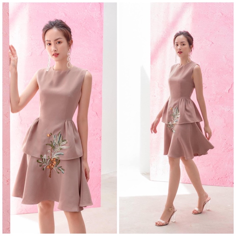 Đầm thêu OLV S newtag