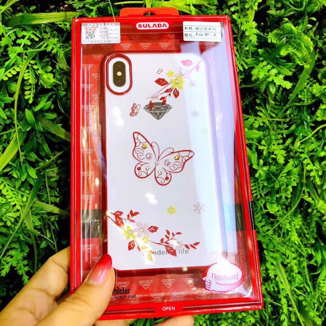 Ốp suluda đính đá iphone6/7/7plus/x/ip6 plus
