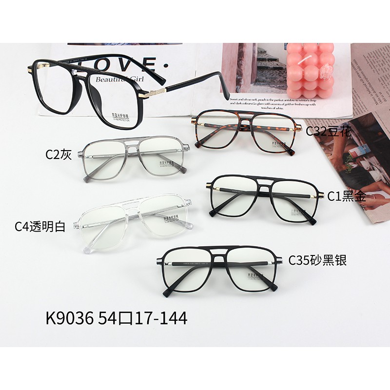 Mắt Kính Gọng Vuông Chống Ánh Sáng Xanh Thời Trang Cho Nam Nữ Jz9036 | BigBuy360 - bigbuy360.vn