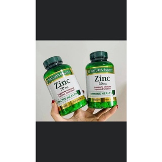 Viên uống bổ sung kẽm Nature’s Bounty Zinc 50mg 400v