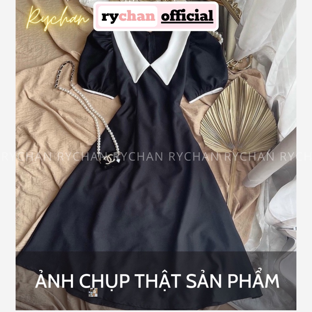 Đầm Xòe Midi Dáng Dài Cổ Lá [ẢNH THẬT CUỐI] - DX0137