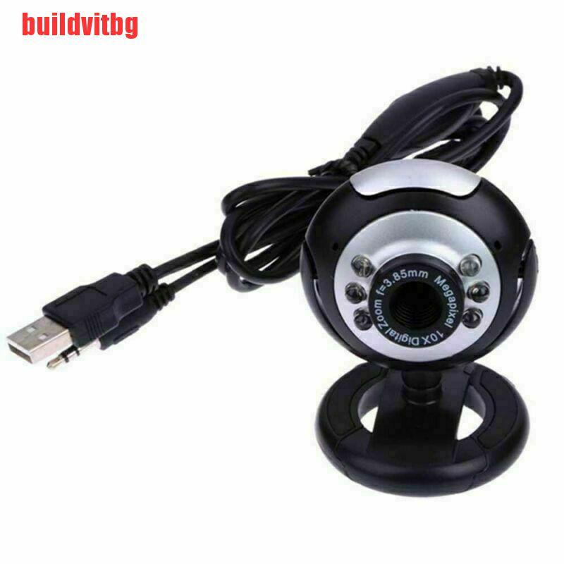 Webcam 6 Đèn Led Usb 2.0 Xp, Vista, Windows 7 10 Skype Yahoo Mic Gvq