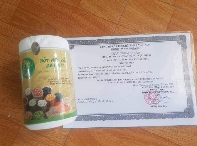 Bột ngũ cốc Việt Organic hộp 500gr