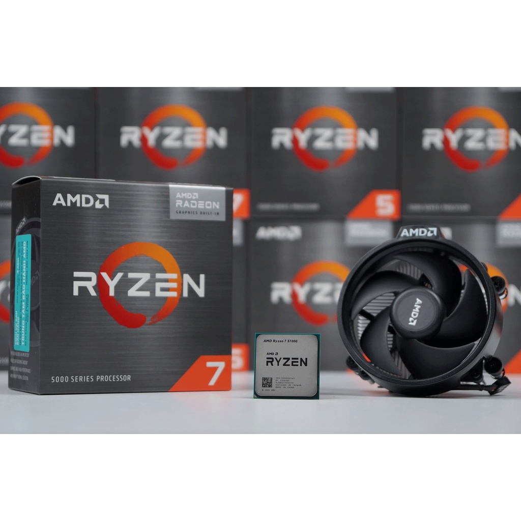 CPU AMD Ryzen 7 5700G (8 Nhân / 16 Luồng | 3.8GHz Boost 4.6GHz | 16MB Cache | TDP 65W)